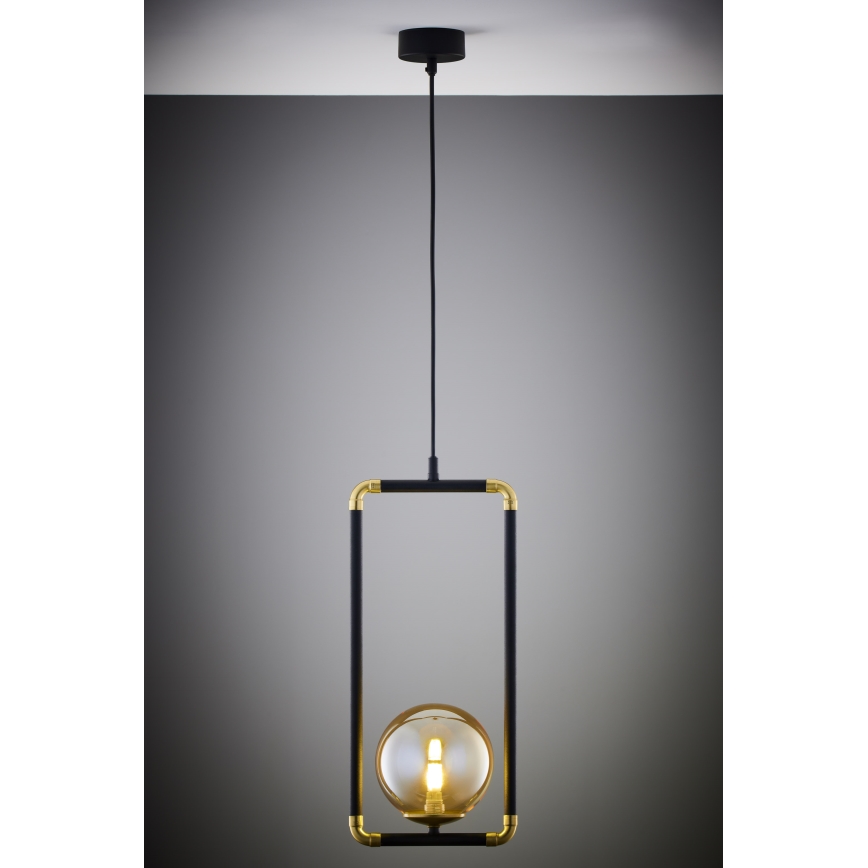 Jupiter 2024 - Lámpara colgante ZAFRA 1xG9/10W/230V negro/dorado/beige