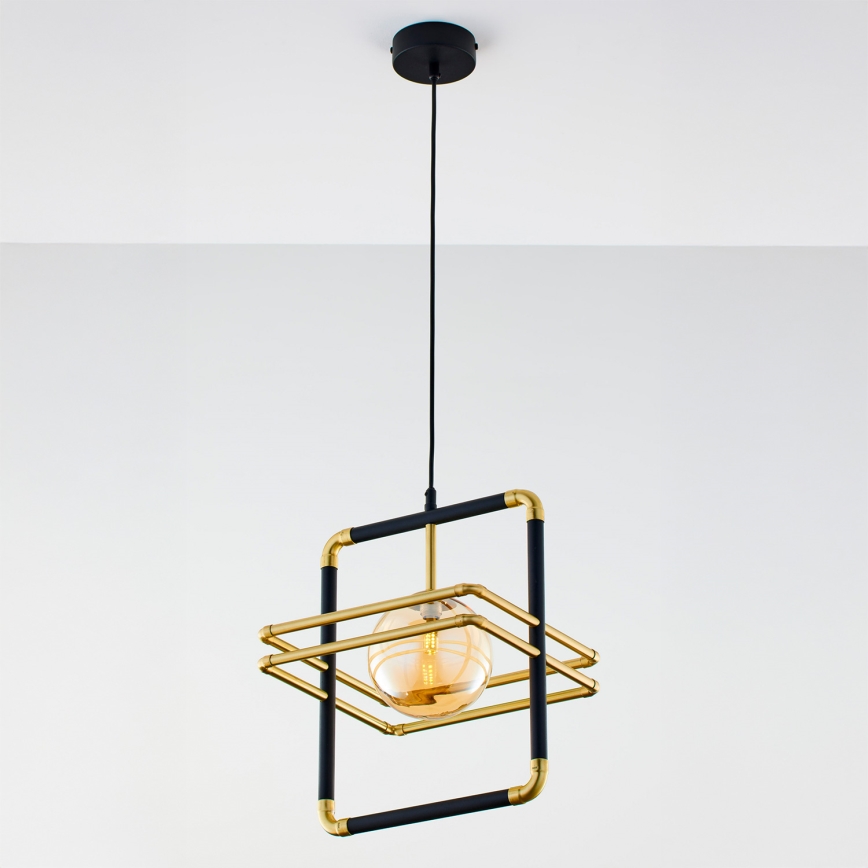 Jupiter 2025 - Lámpara colgante FIORI 1xG9/10W/230V negro/dorado/beige