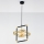 Jupiter 2025 - Lámpara colgante FIORI 1xG9/10W/230V negro/dorado/beige