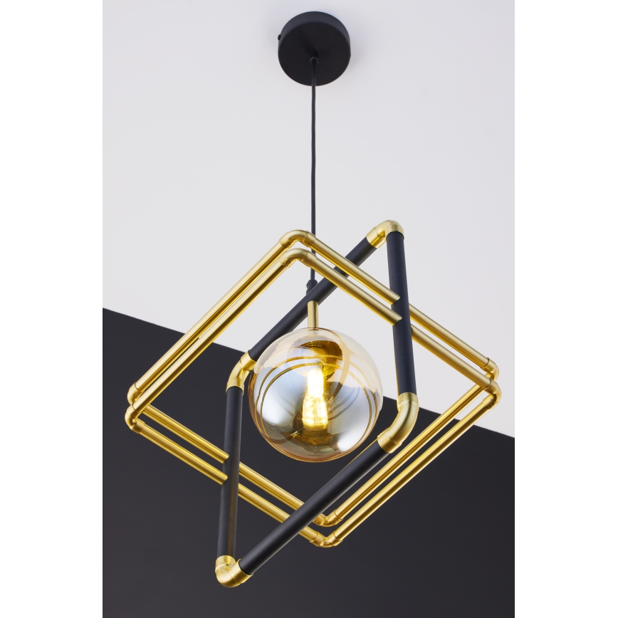 Jupiter 2025 - Lámpara colgante FIORI 1xG9/10W/230V negro/dorado/beige