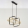 Jupiter 2029 - Lámpara colgante FIORI 2xG9/10W/230V negro/dorado/transparente
