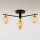 Jupiter 2031 - Lámpara de techo FIGARO 4xG9/10W/230V negro/dorado/beige