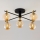 Jupiter 2032 - Lámpara de techo FIGARO 5xG9/10W/230V negro/dorado/beige