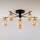 Jupiter 2033 - Lámpara de techo FIGARO 6xG9/10W/230V negro/dorado/beige
