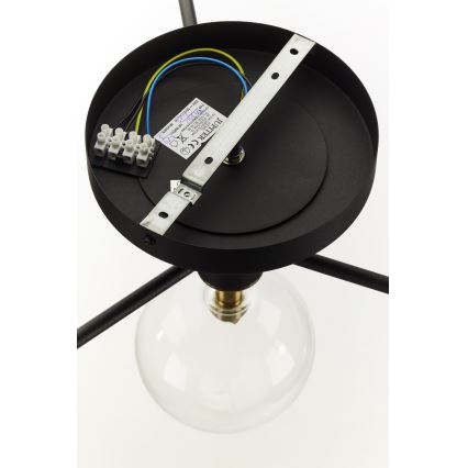 Jupiter 2034 - Lámpara de techo FIGARO 4xG9/10W/230V negro/dorado/beige/transparente