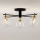 Jupiter 2035 - Lámpara de techo FIGARO 5xG9/10W/230V negro/dorado/beige/transparente