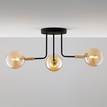 Jupiter 2037 - Lámpara colgante BURANO 3xG9/10W/230V negro/dorado/beige