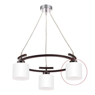 Jupiter - Vidrio de repuesto para lámpara de araña BASCO E27 diá. 13 cm blanco