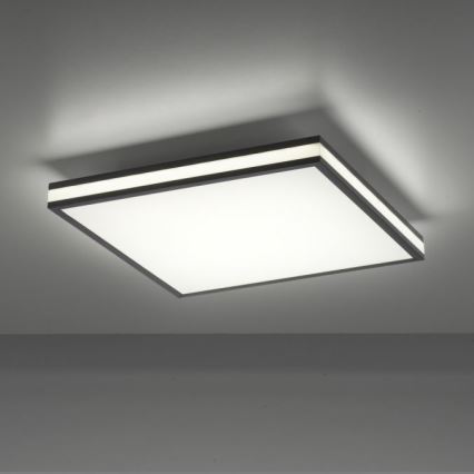 JUST LIGHT. 14110-18 - Plafón LED RGBW regulable MARIO BLACK LED/19,5W/230V 2700-5000K + control remoto