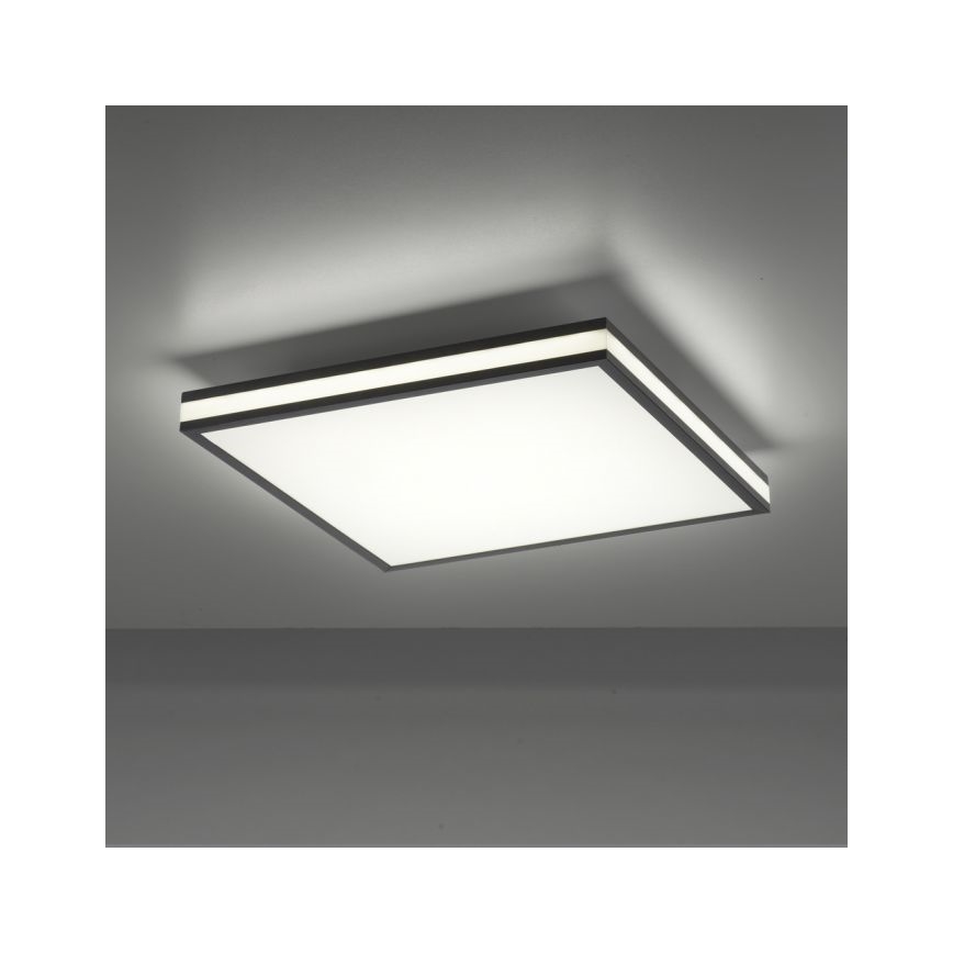 JUST LIGHT. 14110-18 - Plafón LED RGBW regulable MARIO BLACK LED/19,5W/230V 2700-5000K + control remoto