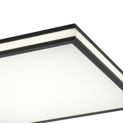 JUST LIGHT. 14110-18 - Plafón LED RGBW regulable MARIO BLACK LED/19,5W/230V 2700-5000K + control remoto
