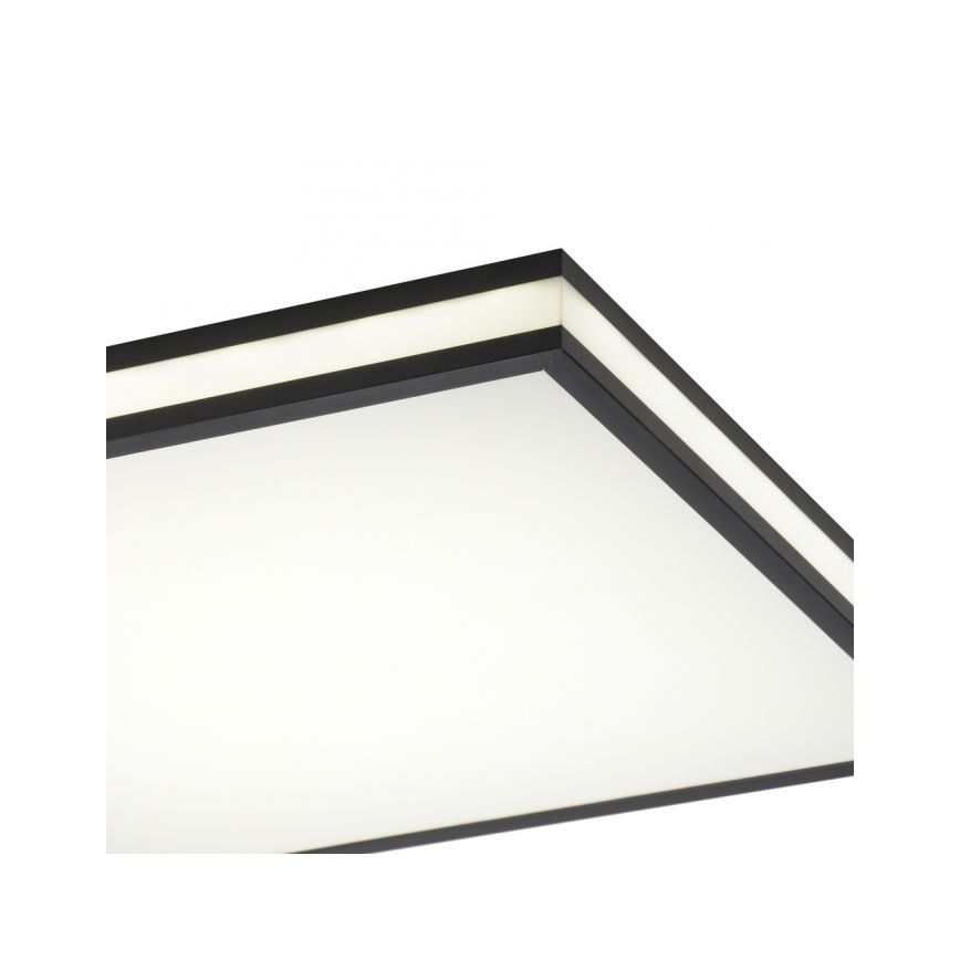 JUST LIGHT. 14110-18 - Plafón LED RGBW regulable MARIO BLACK LED/19,5W/230V 2700-5000K + control remoto