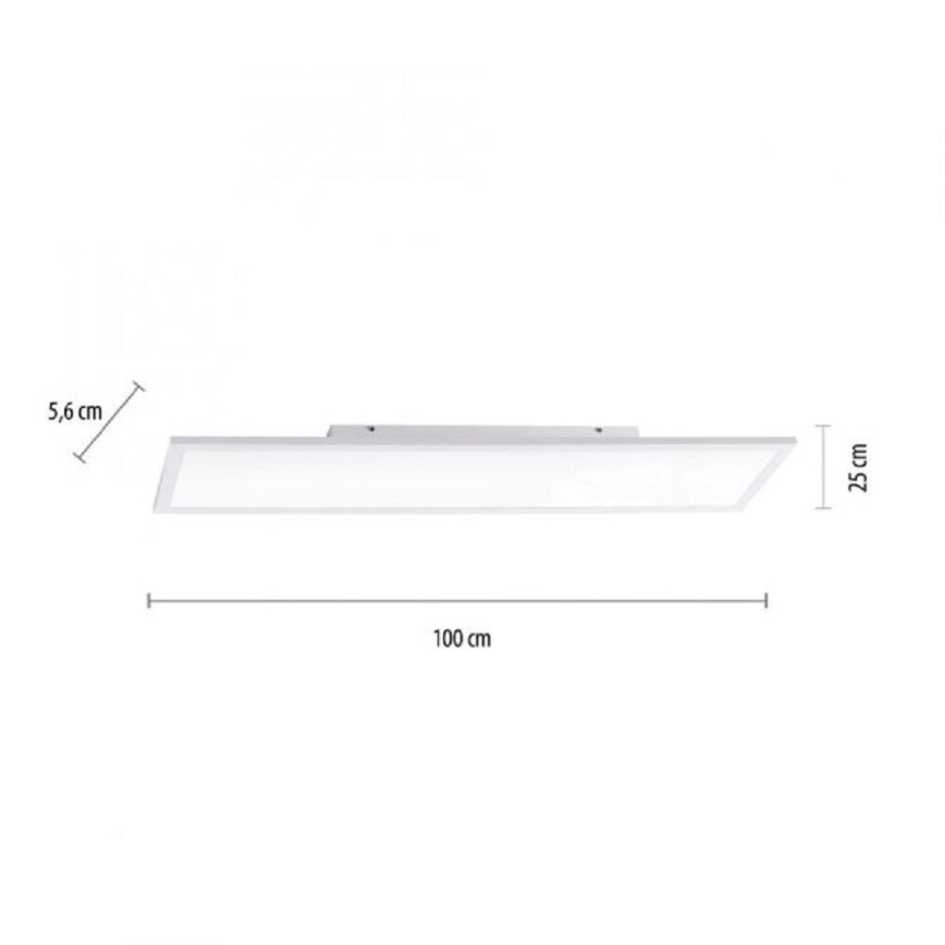 JUST LIGHT. 14682-16 - Panel LED RGB regulable de superficie LOLA FLAT LED/28,5W/230V 2700-5000K + control remoto