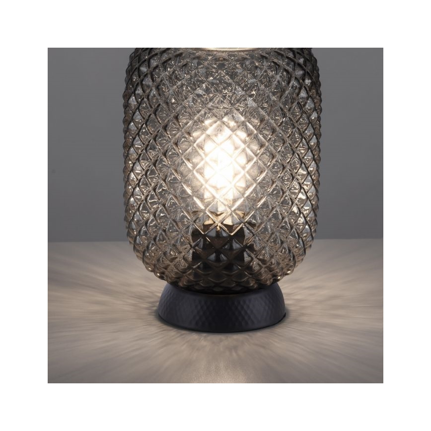 JUST LIGHT. 14906-18 - Lámpara de mesa REISHI 1xE27/40W/230V negro