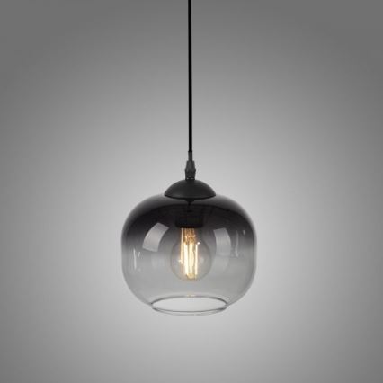JUST LIGHT. 15420-18 - Lámpara colgante ZEA 1xE27/25W/230V negro