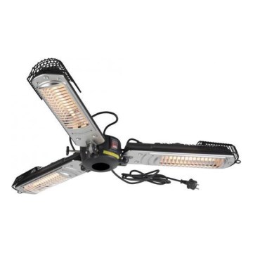 JUST LIGHT. 99513-18 - Elemento calefactor para exteriores GLOW 3x650W/1300W/2000W/230V IP34