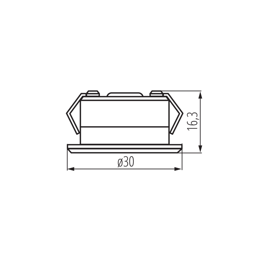 Lámpara empotrable de exterior LED IMBER LED/1W/12V 4000K diá. 3 cm 40 lm IP65 plata