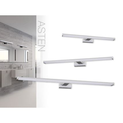 Iluminación LED para espejos de baño ASTEN LED/12W/230V IP44 cromo brillante