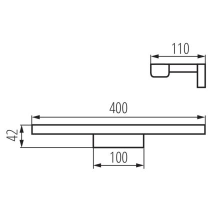 Iluminación LED para espejos de baño ASTEN LED/8W/230V IP44 blanco