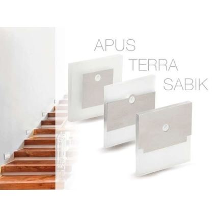 Iluminación LED de escaleras con sensor LED/0,8W/12V 3000K