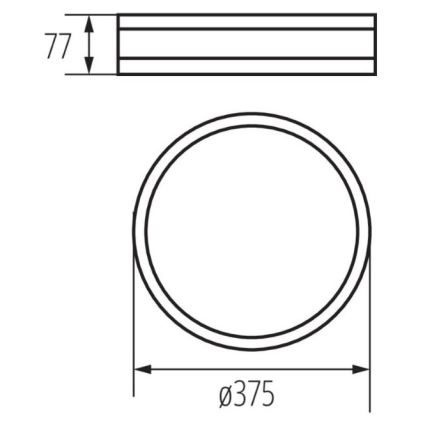 Plafón de madera JASMIN 2xE27/20W/230V diámetro 37,5 cm