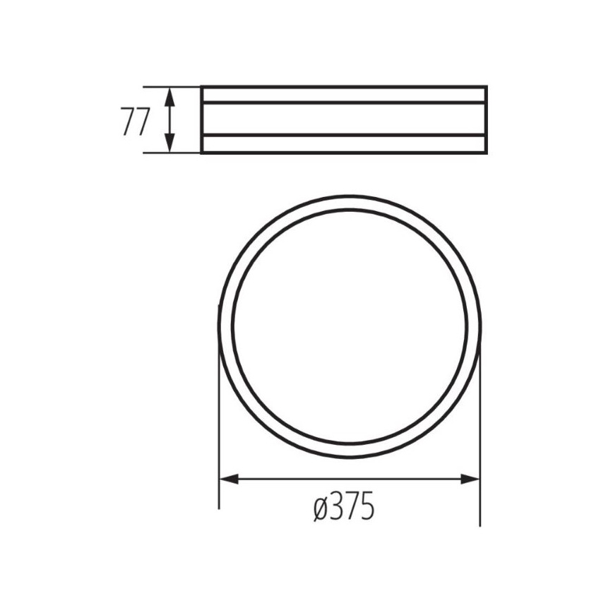 Plafón de madera JASMIN 2xE27/20W/230V diámetro 37,5 cm