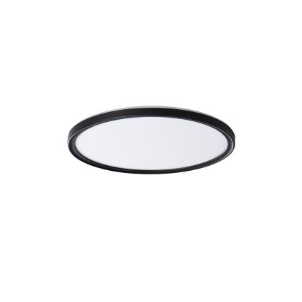 Plafón LED de baño AZPO LED/11,8W/230V diá. 22,5 cm IP54 negro