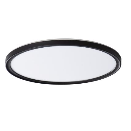 Plafón LED de baño AZPO LED/22W/230V diá. 42 cm IP54 negro