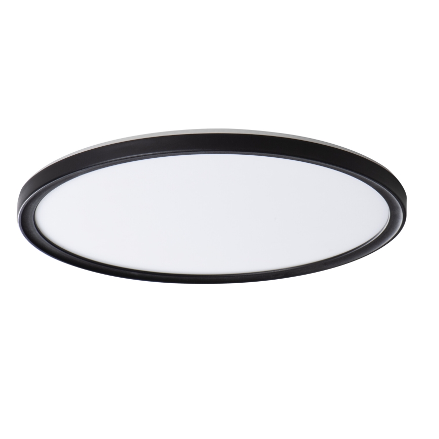 Plafón LED de baño AZPO LED/22W/230V diá. 42 cm IP54 negro