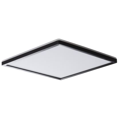 Plafón LED de baño AZPO LED/22W/230V 42x42 cm IP54 negro