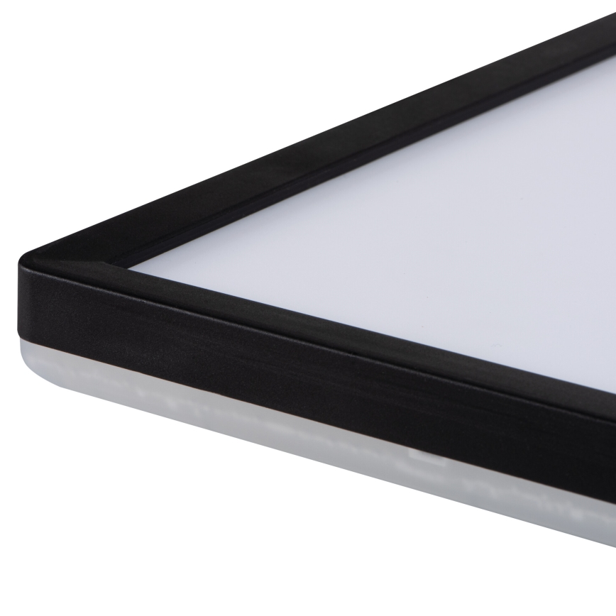 Plafón LED de baño AZPO LED/22W/230V 42x42 cm IP54 negro