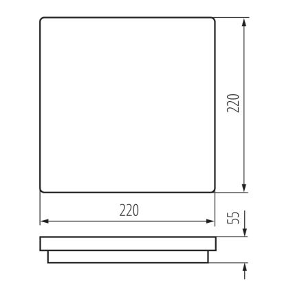 Luminaria exterior LED BENO LED/18W/230V 4000K blanco IP54