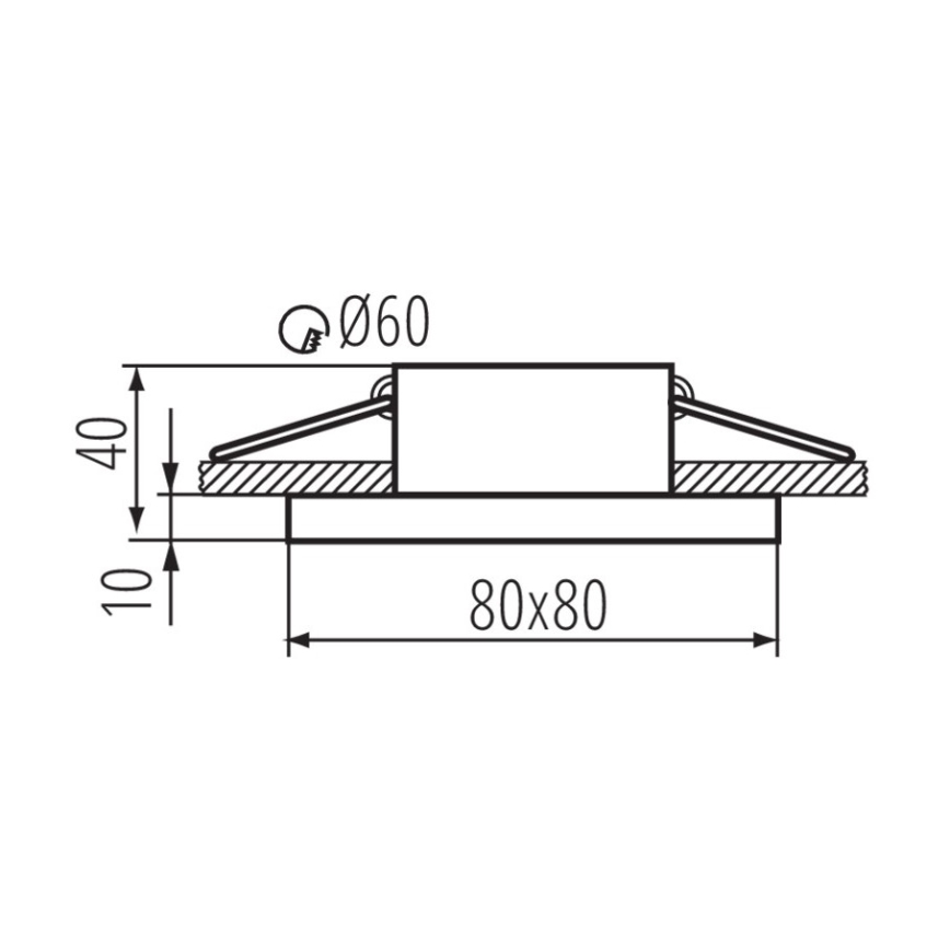Kanlux - Plafón para baño FLINI 10W IP44 blanco