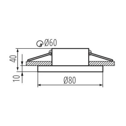 Kanlux - Plafón de baño FLINI 10W IP44 negro