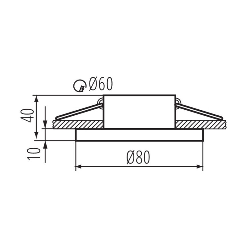 Plafón para baño FLINI 10W IP44 blanco