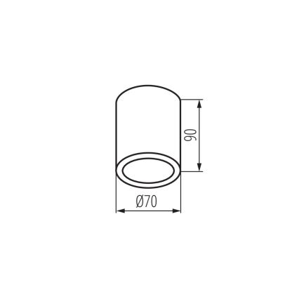 Kanlux 33360 - Foco de exterior AQILO 1xGU10/7W/230V IP65 blanco