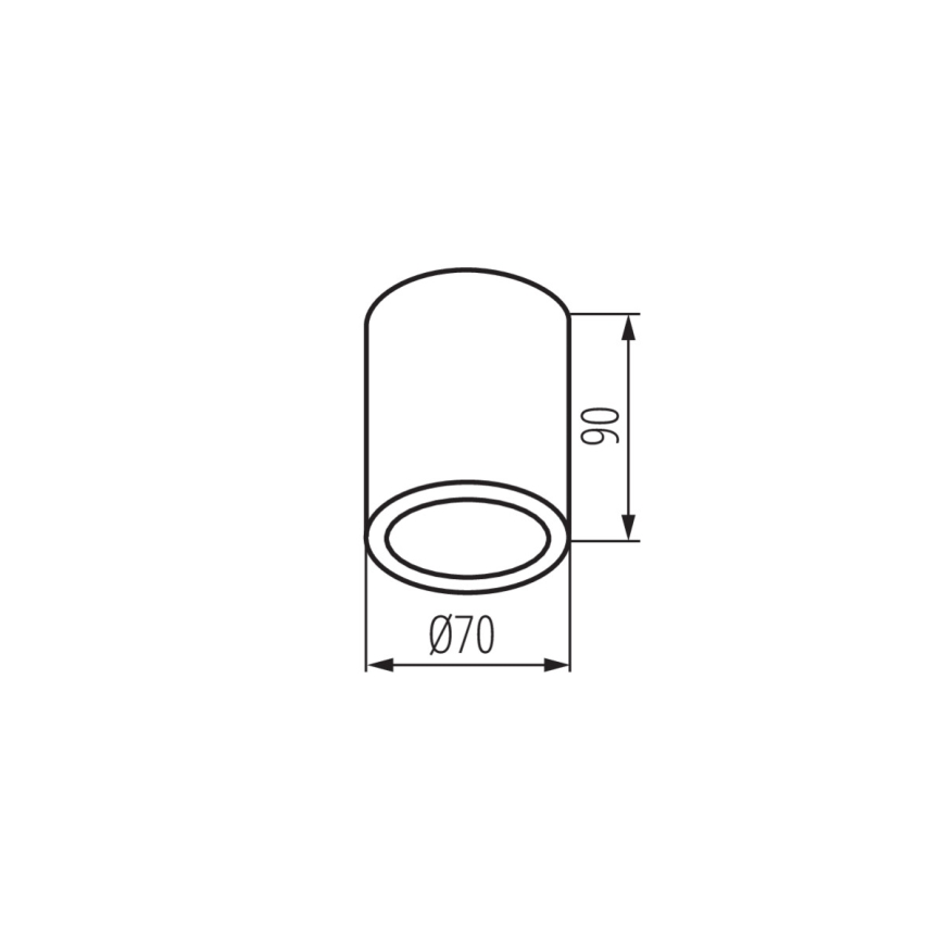 Kanlux 33361 - Foco de exterior AQILO 1xGU10/7W/230V IP65 negro