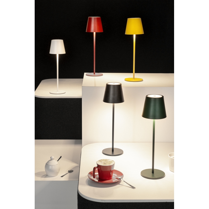 Lámpara de mesa LED recargable y regulable INITA LED/1,2W/1800 mAh IP54 rojo