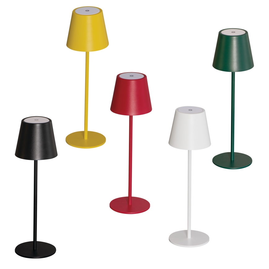 Lámpara de mesa LED recargable y regulable INITA LED/1,2W/1800 mAh IP54 rojo