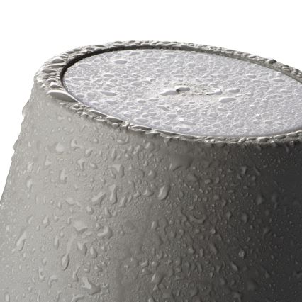 Lámpara de mesa LED recargable y regulable INITA LED/1,2W/1800 mAh IP54 gris