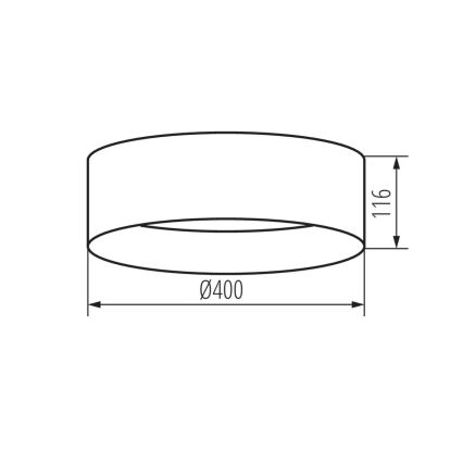 Plafón LED RIFA LED/17,5W/230V 4000K blanco