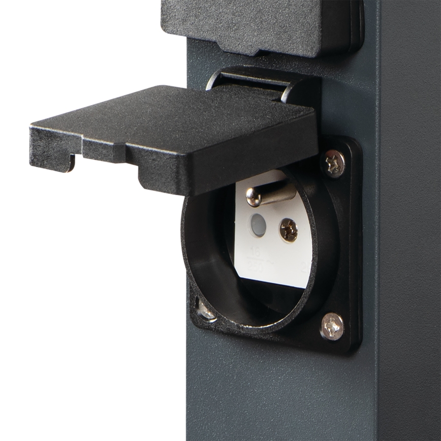 Columna de enchufe exterior NASTO 2Z Tipo E 230V IP44 antracita