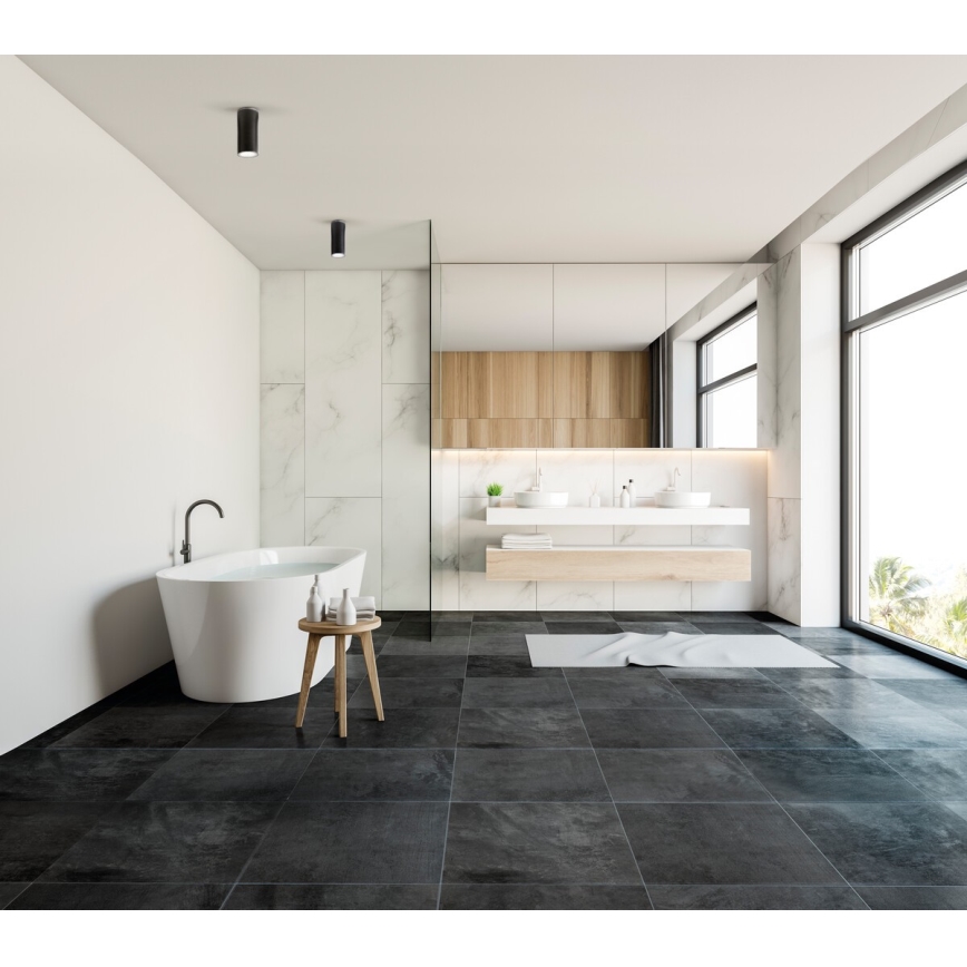 Foco de baño AQILO 1xE14/10W/230V IP65 negro