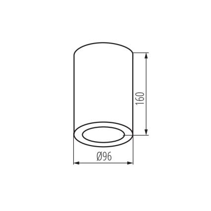 Foco de baño AQILO 1xE27/20W/230V IP65 blanco