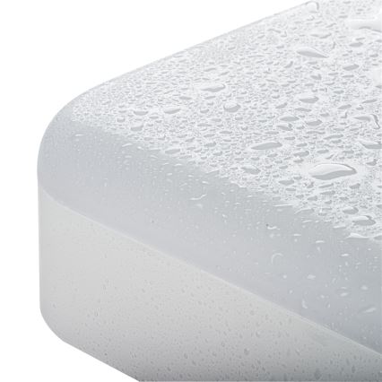 Plafón LED técnico con sensor de movimiento IPER LED/19W/230V IK10 IP65 cuadrado blanco