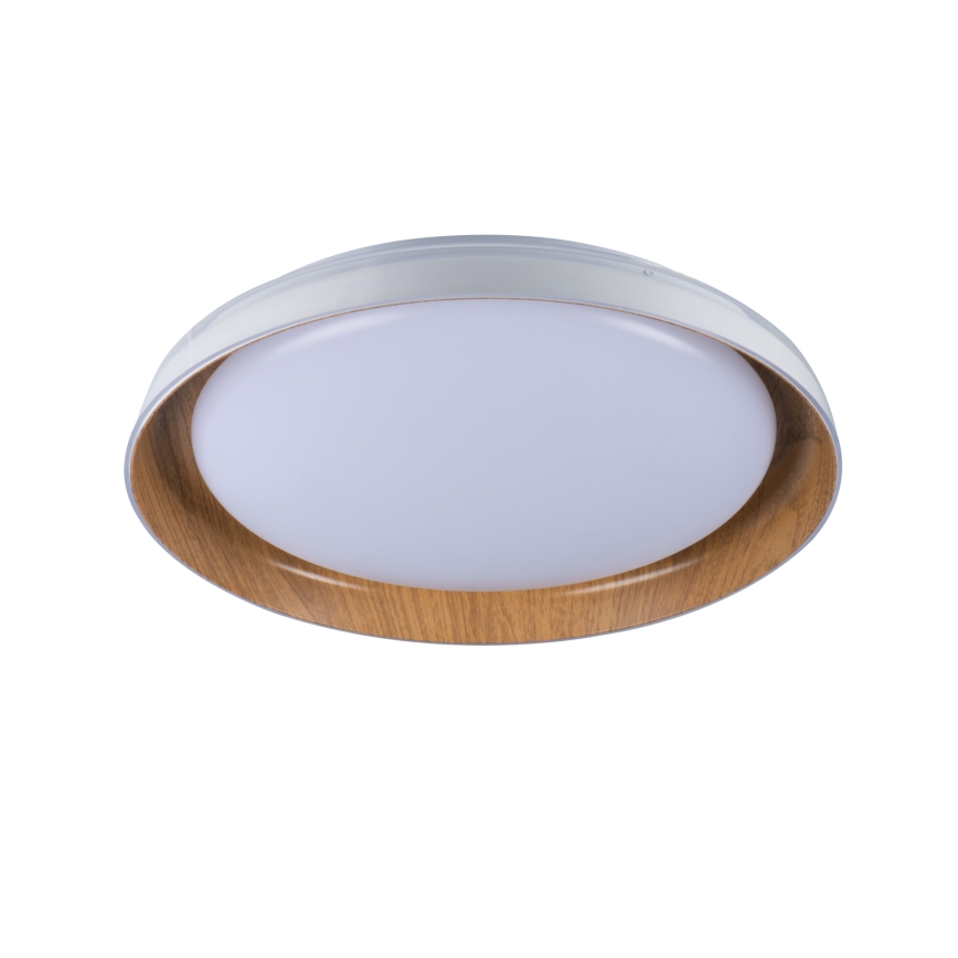 Plafón LED NIFU LED/17,8W/230V diá. 43 cm blanco/marrón