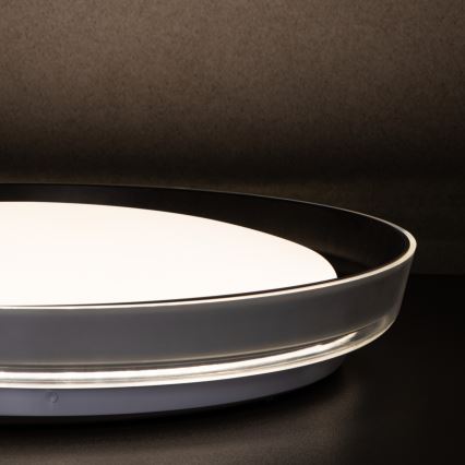 Plafón LED NIFU LED/17,8W/230V diá. 43 cm blanco/negro
