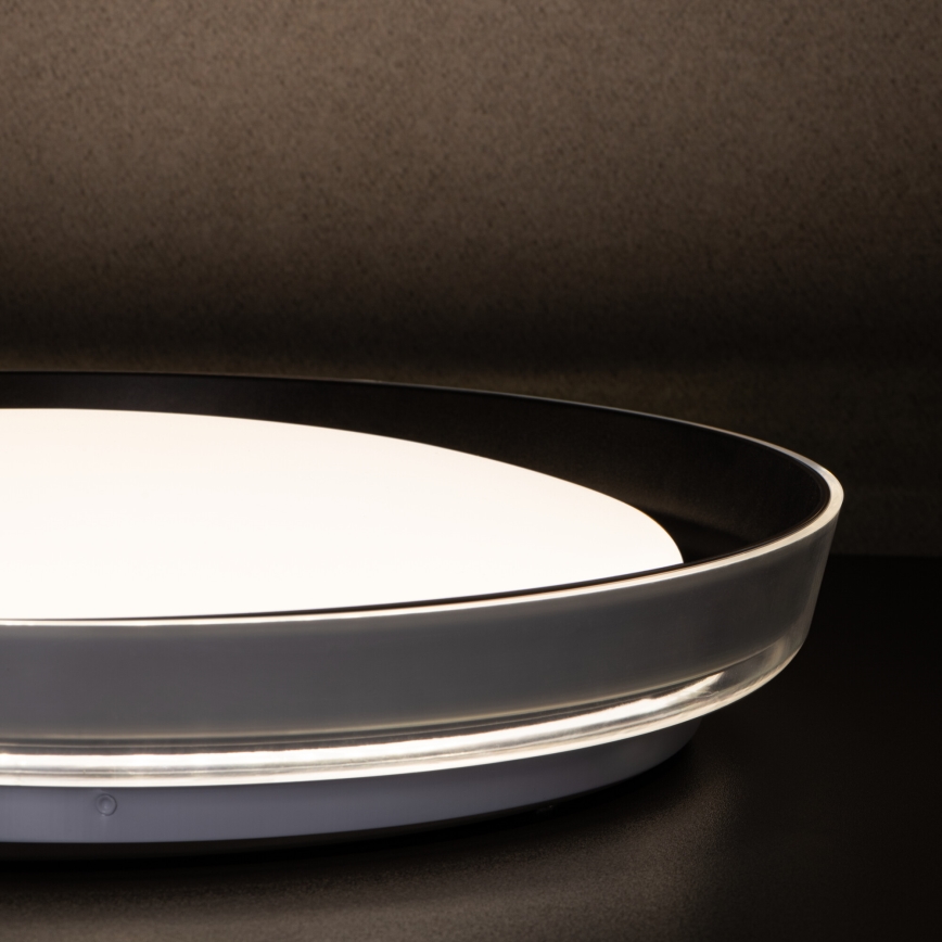 Plafón LED NIFU LED/17,8W/230V diá. 43 cm blanco/negro
