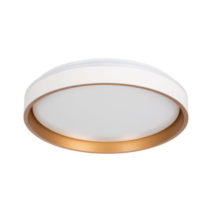 Plafón LED SOLN LED/17,5W/230V diá. 38 cm blanco/dorado