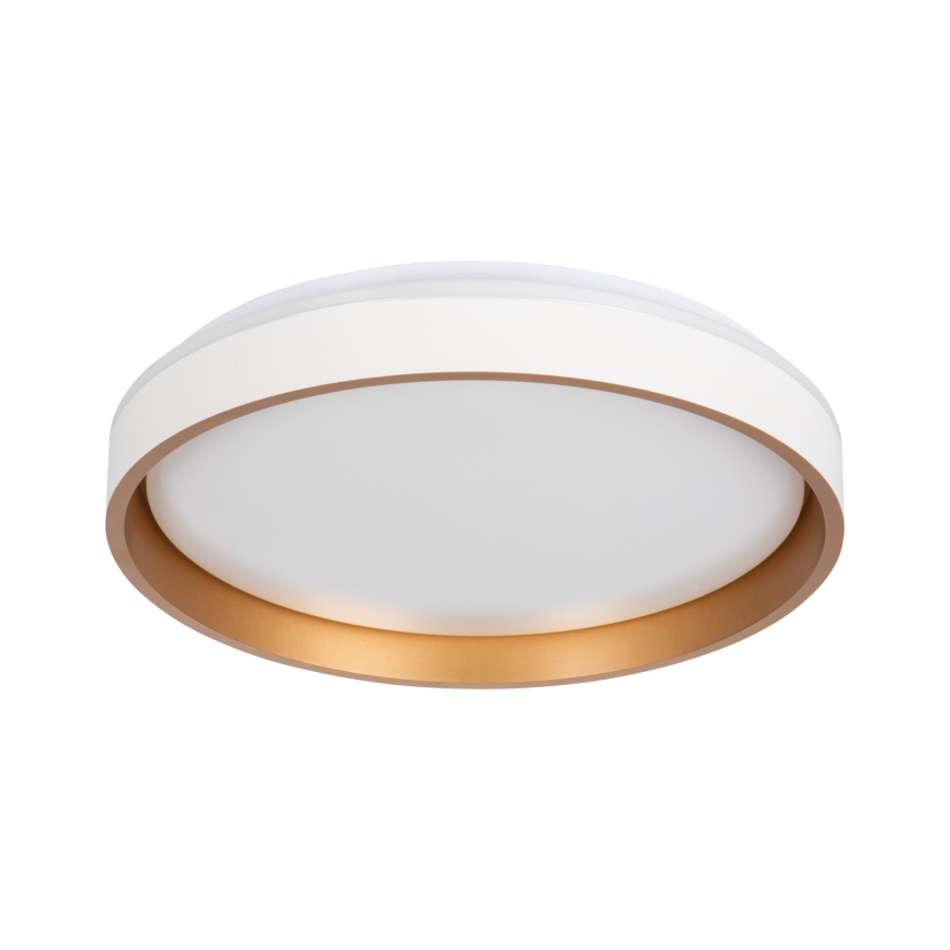 Plafón LED SOLN LED/17,5W/230V diá. 38 cm blanco/dorado